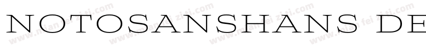 notosanshans demi li字体转换